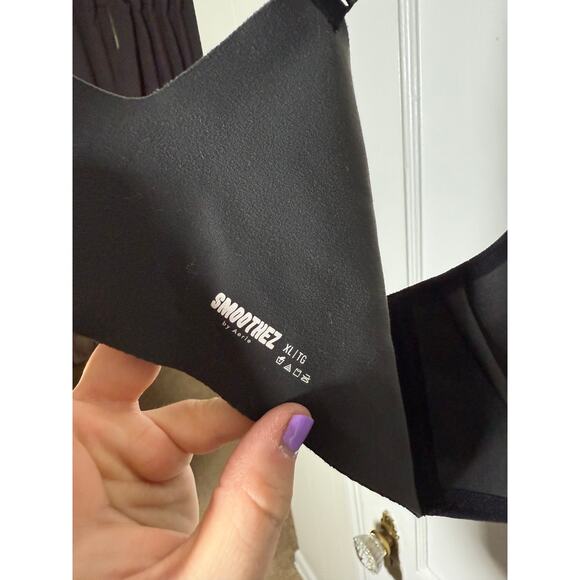 Smoothez by Aerie Black Seamless Supportive Wireless Full Coverage Bra XL - Picture 6 of 7